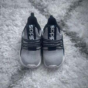 Adidas Kids Black and White Mesh Sneakers